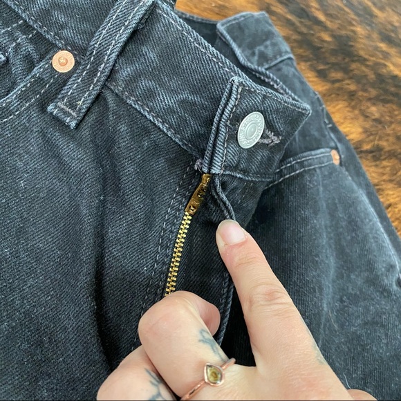 Levi's Vintage 512 Tapered Leg Slim Fit Jeans Blk - Picture 10 of 15